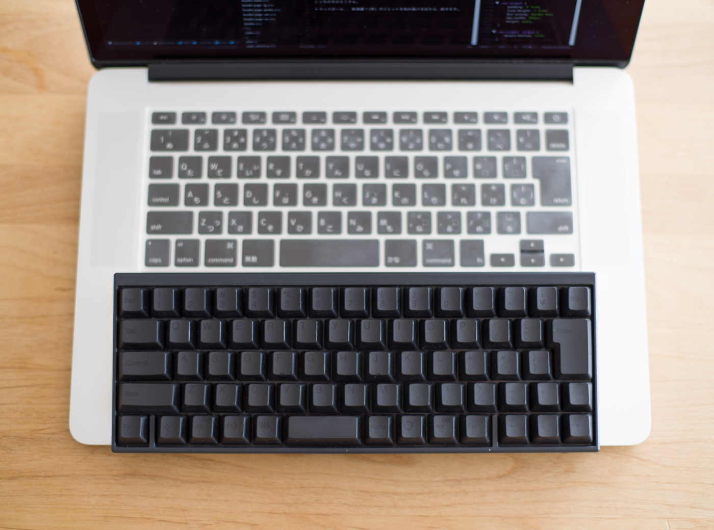 Macbook+HHKBで、ミニマルに尊師スタイルする方法 キーボードブリッジ不要